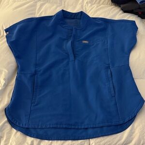 Figs Montex Scrub Top - Royal, SMALL